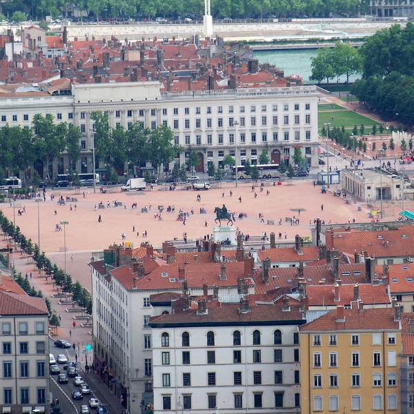 Place Bellecour à Lyon